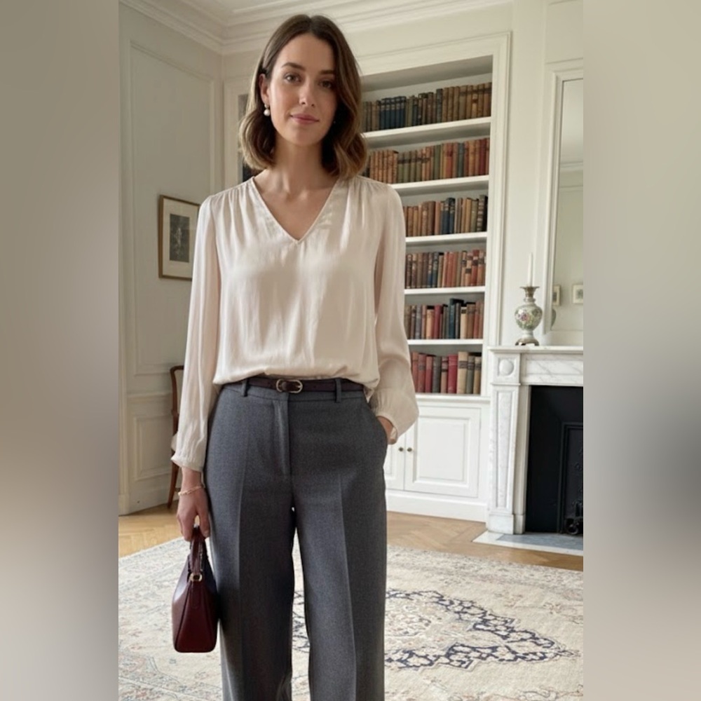 Banana Republic Cream Blouse